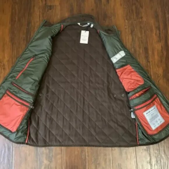 PETER MILLAR Essex Quilted Vest Olive Green Full Zip Jacket Company NWT - Picture 6 of 12